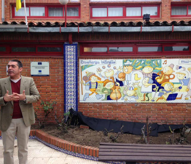 El espíritu del colegio San Ildefonso en un mural