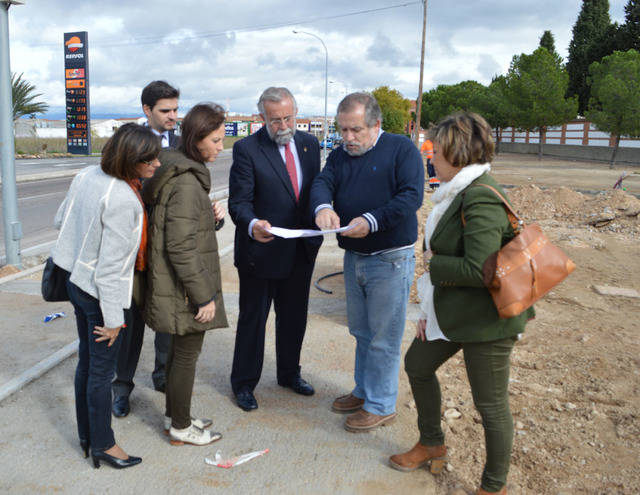 Las obras del Urban avanzan a buen ritmo en la carretera de Calera