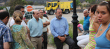 El delegado del Gobierno en Castilla-La Mancha visitó a los vecinos de Valdeconcha por el incendio producido