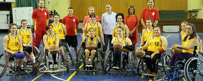 Paloma Leis muestra su apoyo a la Selección Femenina de Baloncesto en Silla de Ruedas ante el Campeonato de Europa 