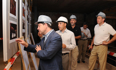 García-Page visitó las obras del Mercado de San Agustín