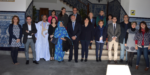 Talavera recibe a las delegaciones de las ciudades hermanadas en la Puerta Noble del Ayuntamiento