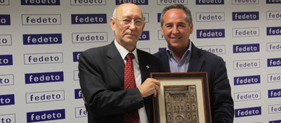 FEDETO homenajea a Rafael Martín Molero por su apoyo a los empresarios