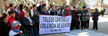 Concentración en memoria de las 11 víctimas por violencia de género de febrero