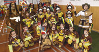 Coloridos y participativos carnavales en Calera