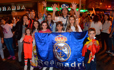 Multitudinaria celebración de la décima Champions del Real Madrid