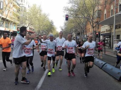 Emilio Hidalgo, presidente de UDAT, participa en la Media Maratón de Madrid a sus 80 años