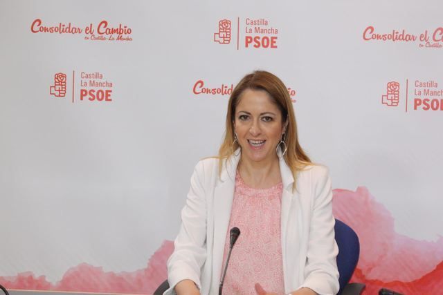 La vicesecretaria y portavoz del PSOE de CLM, Cristina Maestre