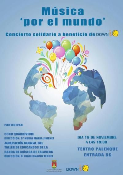 El Palenque acoge el concierto solidario a beneficio de Down Talavera 'Música por el mundo'