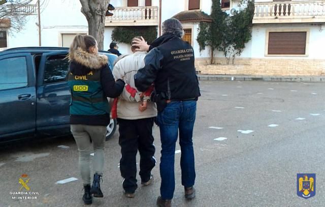 Detención de C.M.S, de 34 años, en Madrigueras (Albacete)