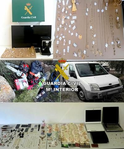 Desarticulan 3 grupos criminales por 81 delitos de robo en establecimientos, naves y viviendas