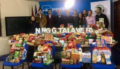 NNGG Talavera cierra su campaña navideña con 1.500 kilos de alimentos