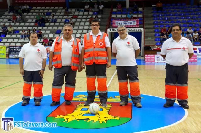 Cruz Roja fue el invitado del Soliss FS Talavera en la iniciativa del ‘Jugador Número Seis’