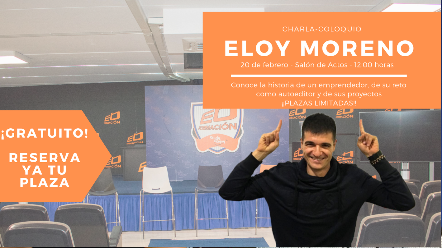 El autor Eloy Moreno visitará Ébora Formación con una conferencia abierta al público