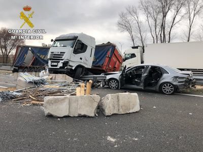 Un camionero provoca un accidente al conducir con una tasa de alcohol 8 veces superior a la permitida