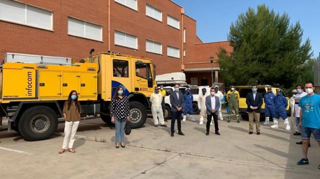 COVID-19 | Limpieza y desinfección preventiva de 53 institutos de la provincia de Toledo