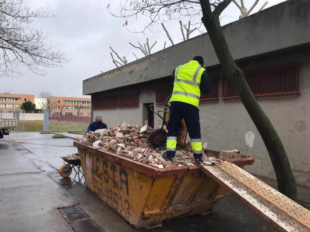 TALAVERA | Obras en los almacenes anexos al Polideportivo de Patrocinio