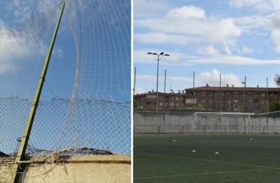 El antes y el después del campo de fútbol Diego Mateo ‘Zarra’