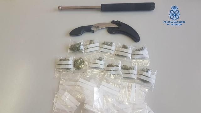 Detenido en Talavera tras ser pillado vendiendo marihuana en un parque