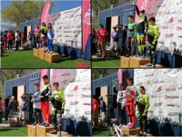 El Club BMX Los Pinos logra cuatro podios en la Copa de Madrid