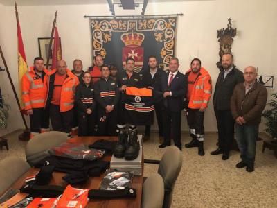 La Junta entre a Protección Civil de la provincia de Toledo 233 equipos valorados en 138.500 euros