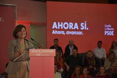 Carmen Calvo en Talavera: "O vuelve la derecha extrema o gobernamos los socialistas"