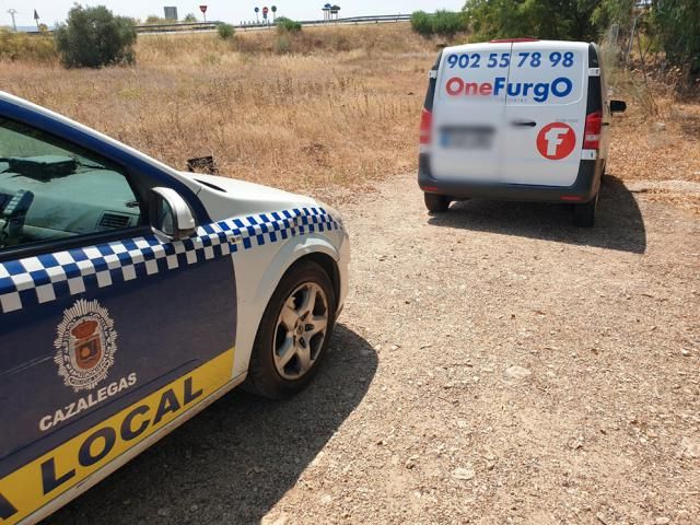 La Policía local de Cazalegas recupera en tres horas una furgoneta robada en el polígono