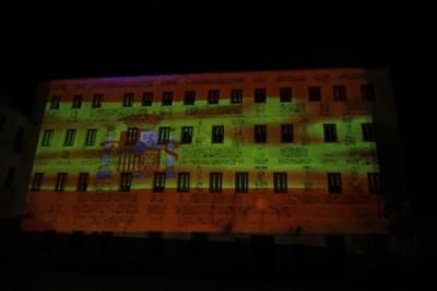 Las Cortes de CLM proyectarán la bandera española sobre su fachada principal