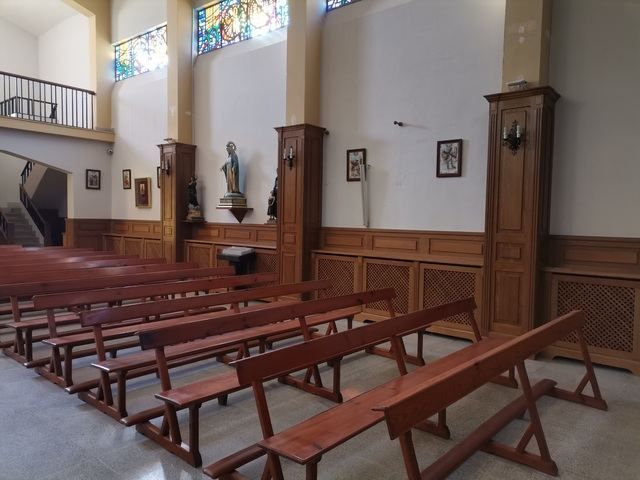 Interior del templo parroquial