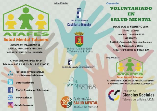 ATAFES Y UCLM | Nueva edición del curso de’ Voluntariado en Salud Mental’