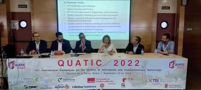 Talavera acoge la XV Conferencia Internacional ‘QUATIC 2022’