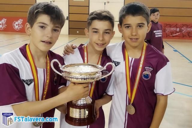 La cantera del Soliss FS Talavera, partícipe en el subcampeonato de CLM en el Nacional Alevín