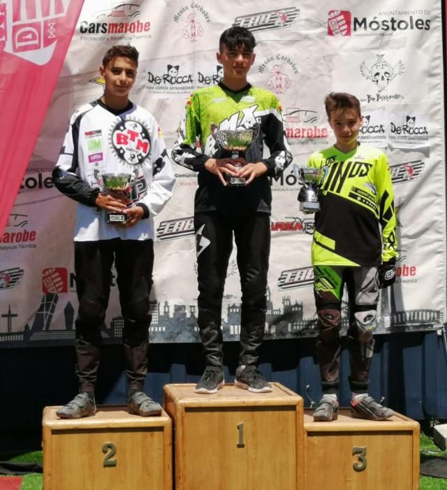 El club BMX Los Pinos consigue tres podios en la Copa de Madrid de BMX