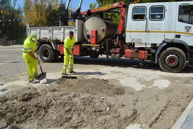 Las Brigadas de Diputación ayudan a reparar daños de las tormentas