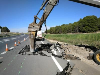 La Junta inicia el arreglo de la carretera CM-4010 dañada por las tormentas de agosto