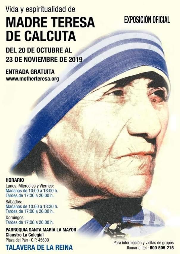 Exposición sobre la Madre Teresa de Calcuta en Talavera de la Reina