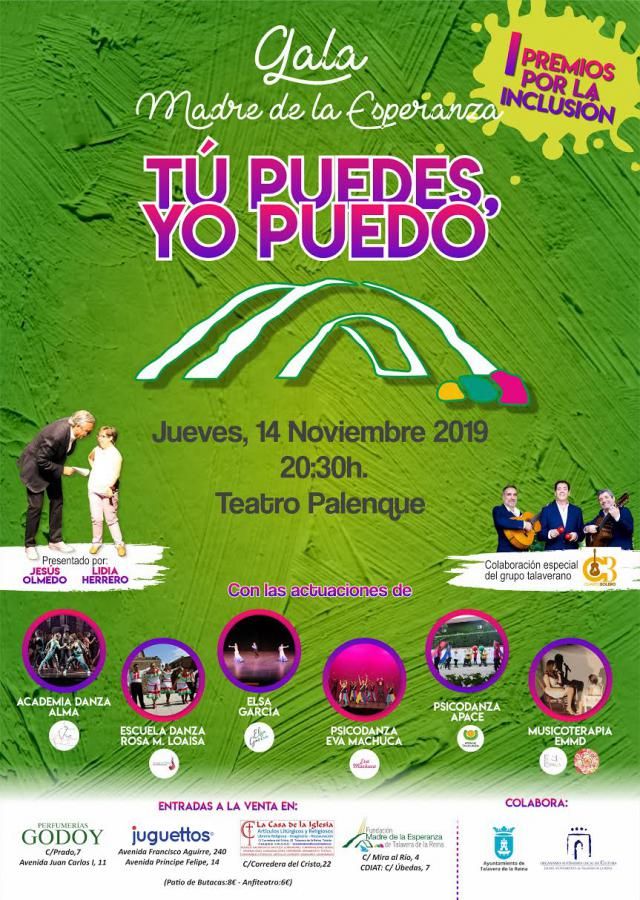 Fundación Madre de la Esperanza celebra la gala solidaria 'Tú puedes, yo puedo'