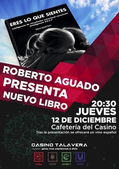 El talaverano Roberto Aguado presenta su nuevo libro 'Eres lo que sientes'