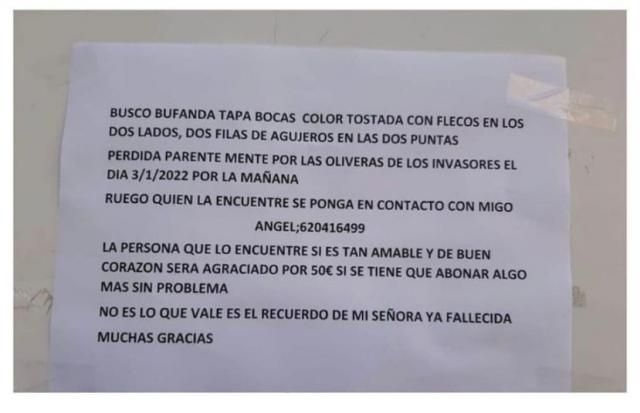 Un viudo pide ayuda para encontrar la bufada que le hizo su mujer 