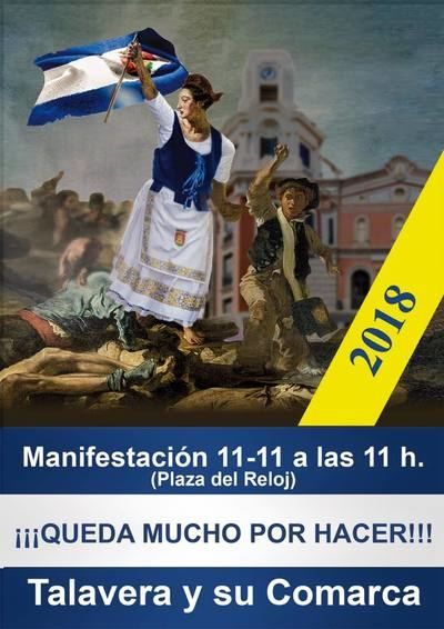 Talavera se prepara para la nueva manifestación reivindicativa de mañana