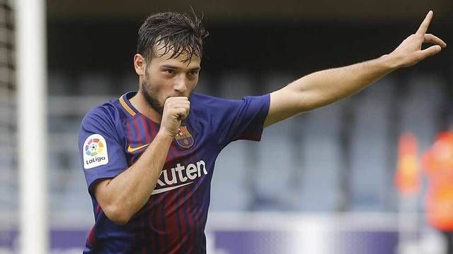 José Arnaiz celebrando su gol ante el Murcia