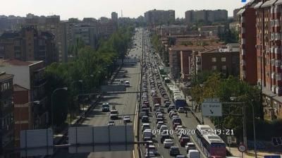 ESTADO DE ALARMA | Retenciones en algunas vías de salida de Madrid