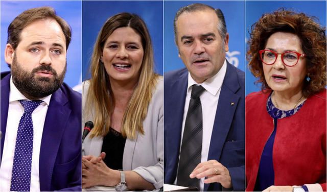 De zq a dch: Paco Núñez, Carolina Agudo, J.J. Gregorio y Carmen Riolobos