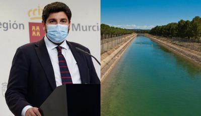 López Miras (Murcia), a los Boris Johnson: agua, trasvase y la guerra en Ucrania