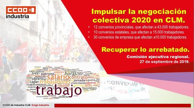 CCOO define criterios y objetivos para la negociación colectiva en Industria en 2020