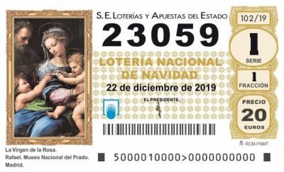 El 23.059, tercer quinto premio del Sorteo de Navidad 2019