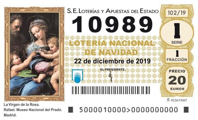 Este es el segundo premio de la Lotería de Navidad: 10.989