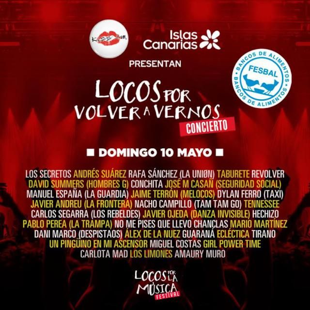 MÚSICA | 'Locos por volver a vernos', el concierto que te regalan Islas Canarias y KISS FM