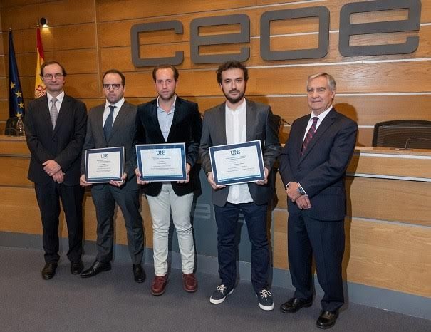 Un estudiante de la UCLM recibe el Primer premio de la UNE po su trabajo fin de grado