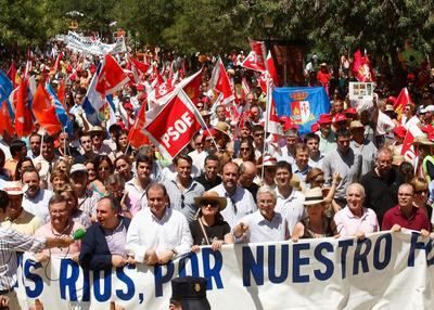 Se cumplen 10 años de la gran manifestación en Talavera contra el Trasvase